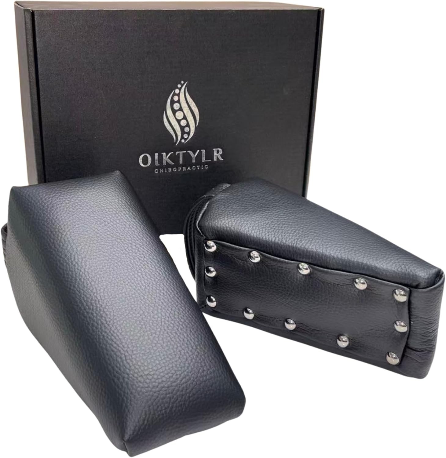 Comfortable Chiropractic Pelvic Blocks Wedges – Enhanced Support (Matte Black)