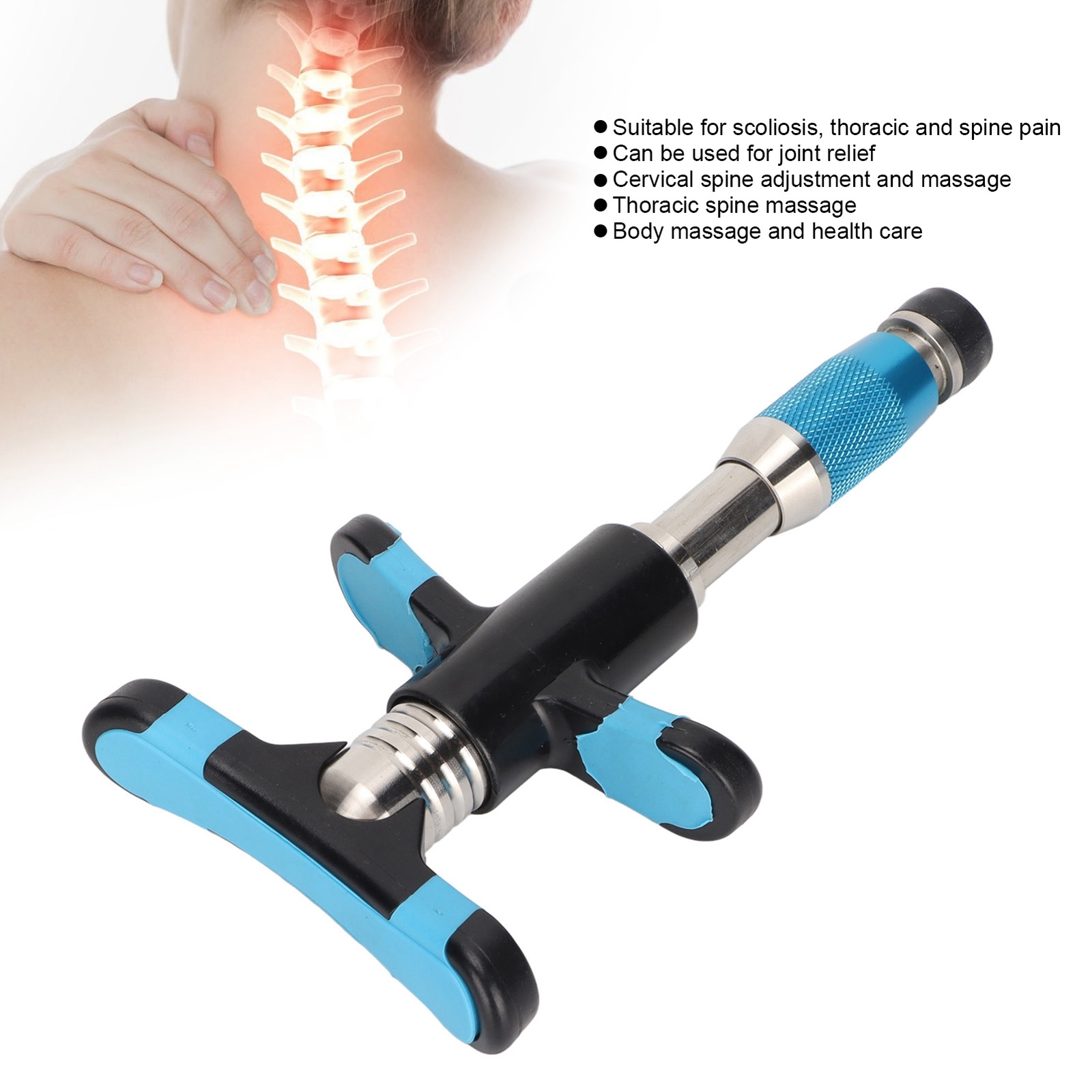 Manual Chiropractic Tool 10 Gears Strength Joint Pain Relief Spine Adjusting