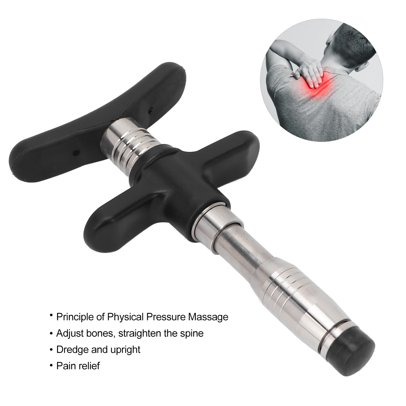 Manual Chiropractic Tool Stress Pain Reliefine Adjusting Massage Corrector BEA