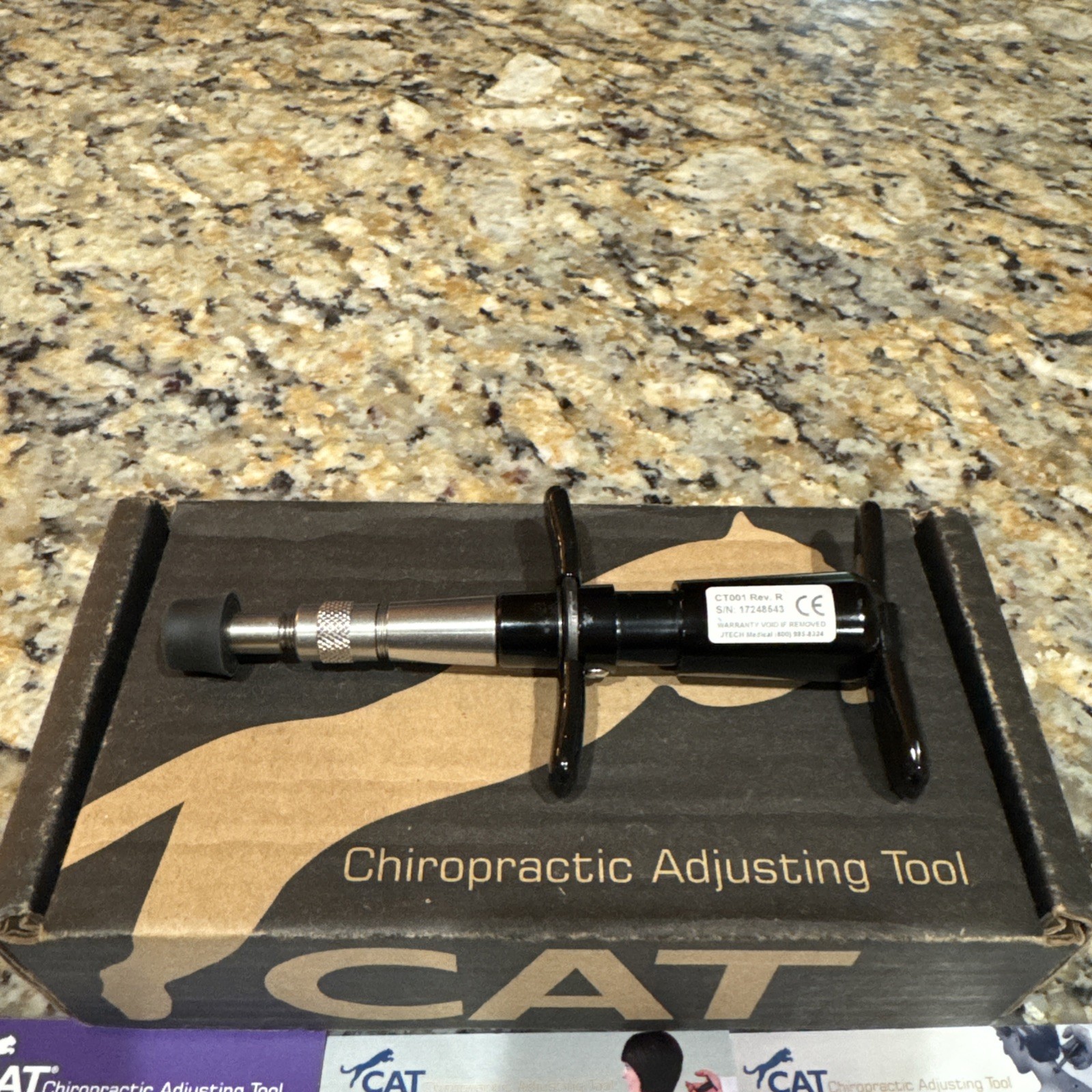 JTECH CAT Original Chiropractic Adjusting Tool, Handheld Spine Correction.