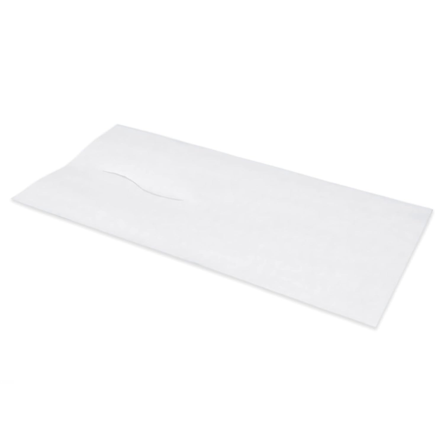 Avalon Single-Use Chiropractic Headrest Sheet w/Facial Slit, White, 12″ x 24″…