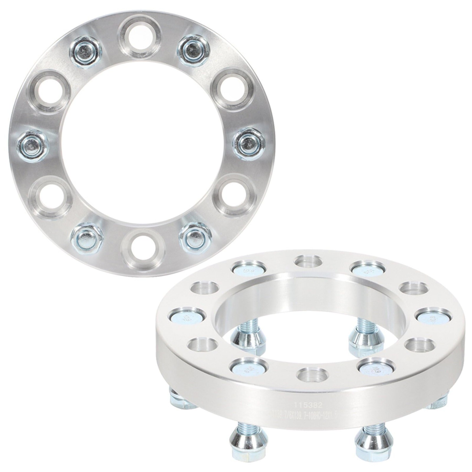 2X 1in 6×5.5 Wheel Spacers 6×139.7mm 12×1.5 Studs 24 Lugs for Colorado Canyon