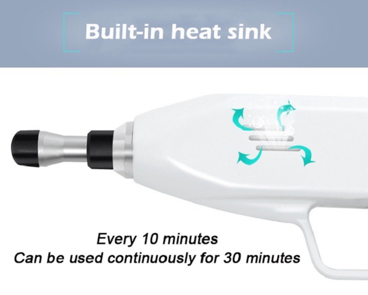 Chiropractic Adjustable Spine Correction Gun 4/6 Level 10Head Activator Massager