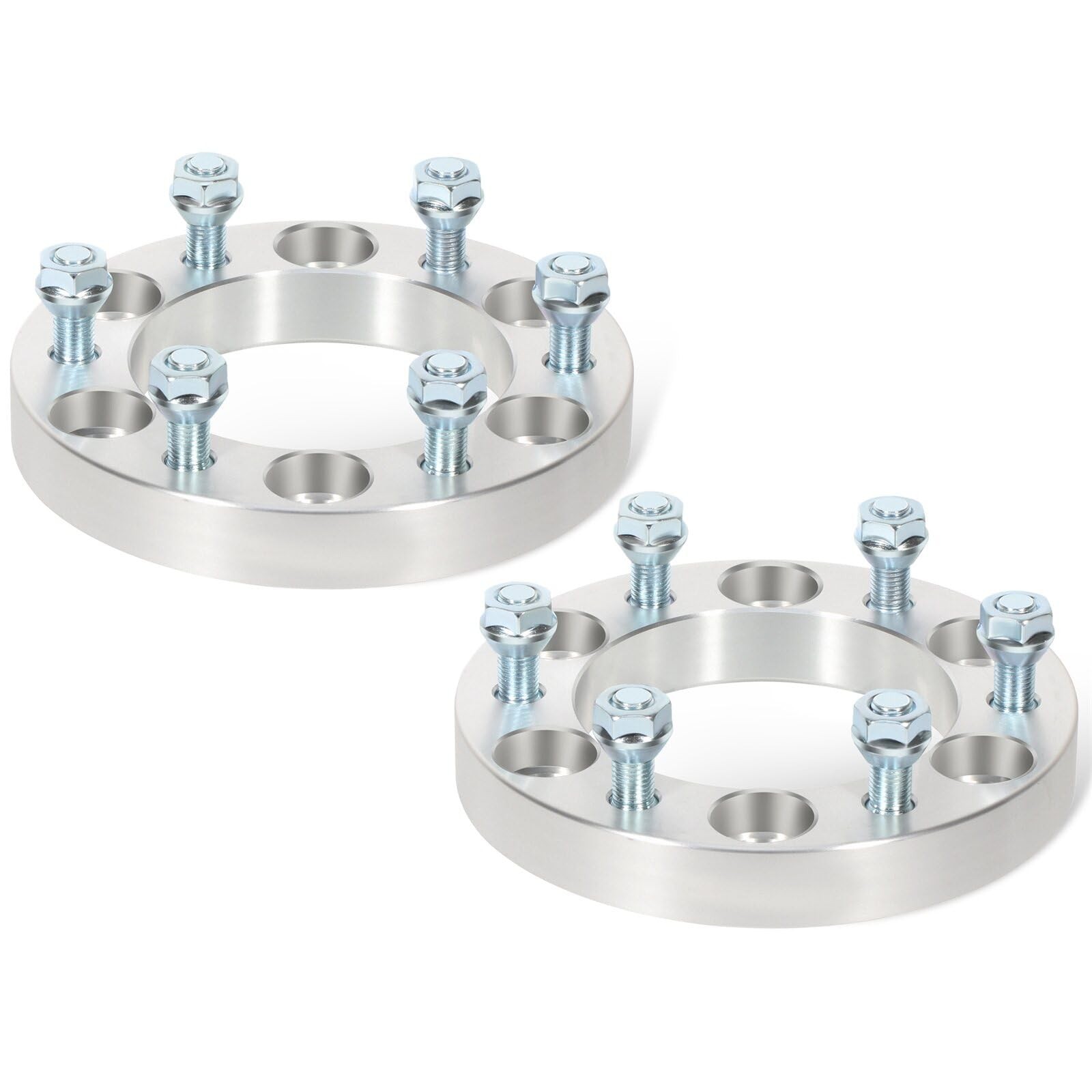 2X 1in 6×5.5 Wheel Spacers 6×139.7mm 12×1.5 Studs 24 Lugs for Colorado Canyon