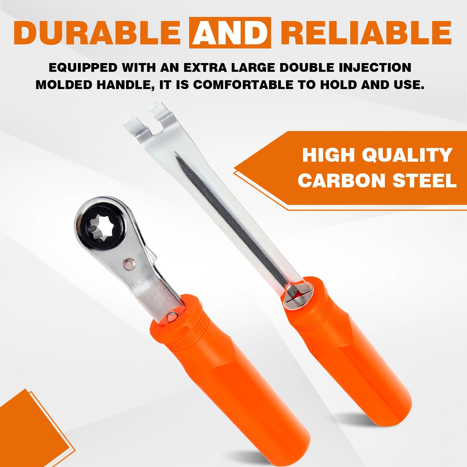 Bartoo 2Pcs Automatic Slack Adjuster Tools 5/16 Double Square Ratcheting Wrench