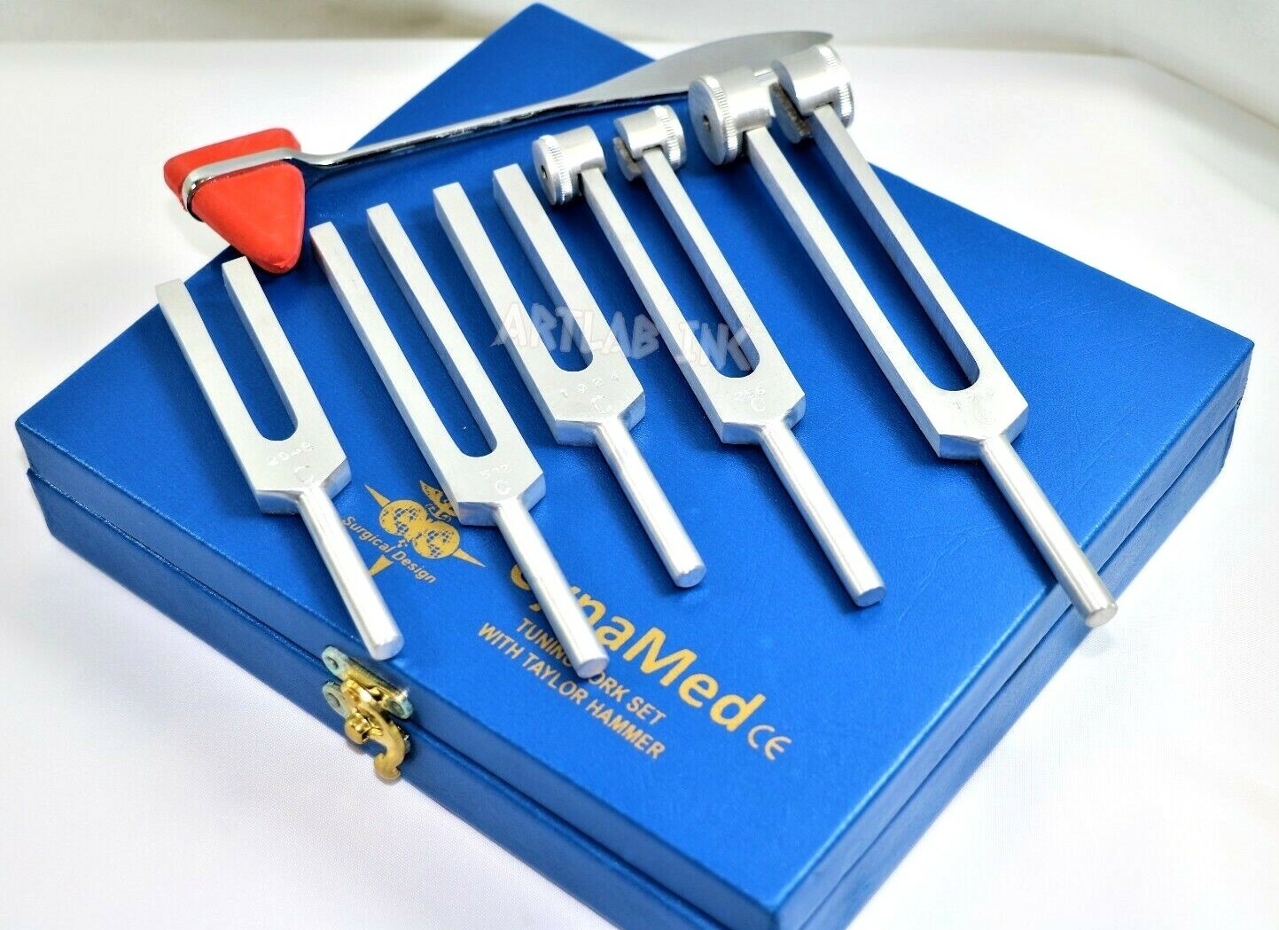 PREMIUM 6 Tuning Fork Set Medical Chiropractic Diagnostic instruments W/TAYLOR