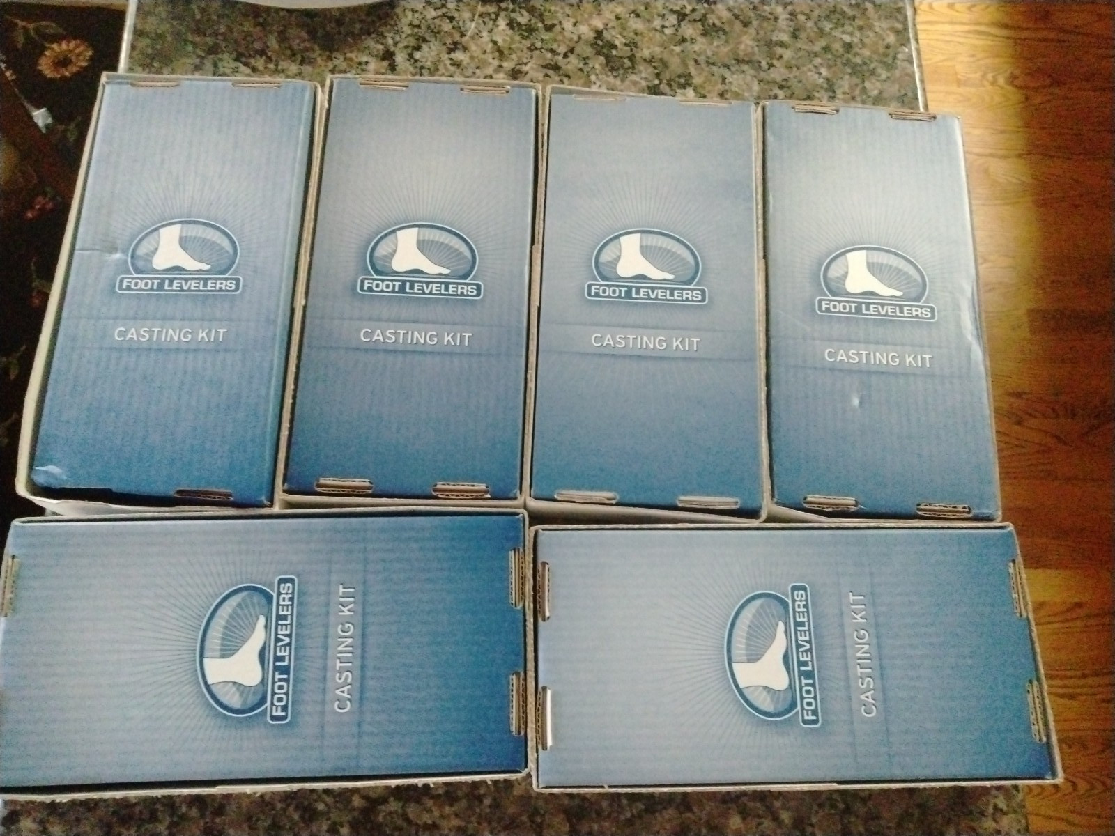 Lot of 6 new unused Foot LEVELERS orthotics casting kit w/order form, envelope