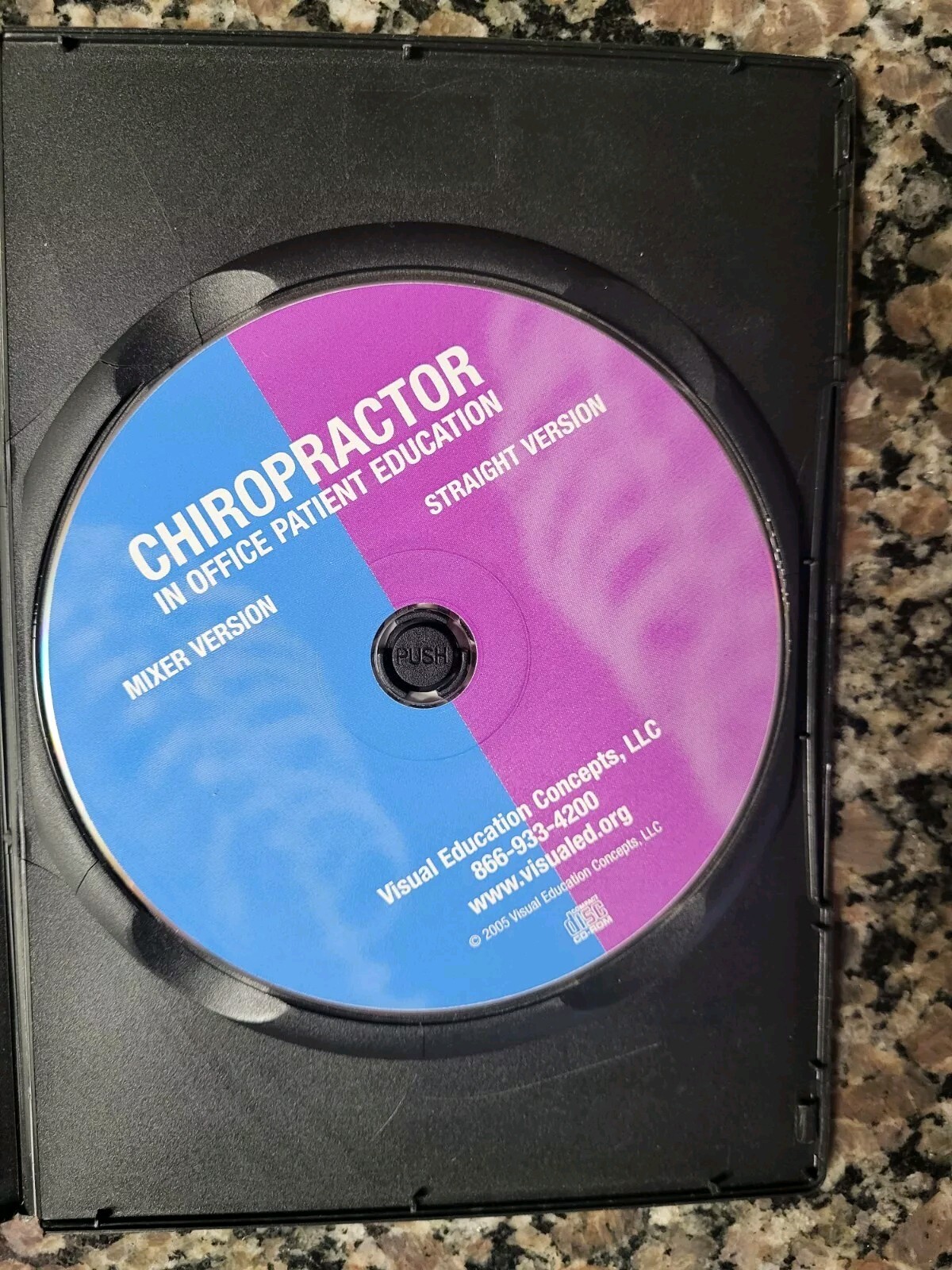 Chiropractor In Office Patient Eduction Straight & Mixer Options CD Rom New