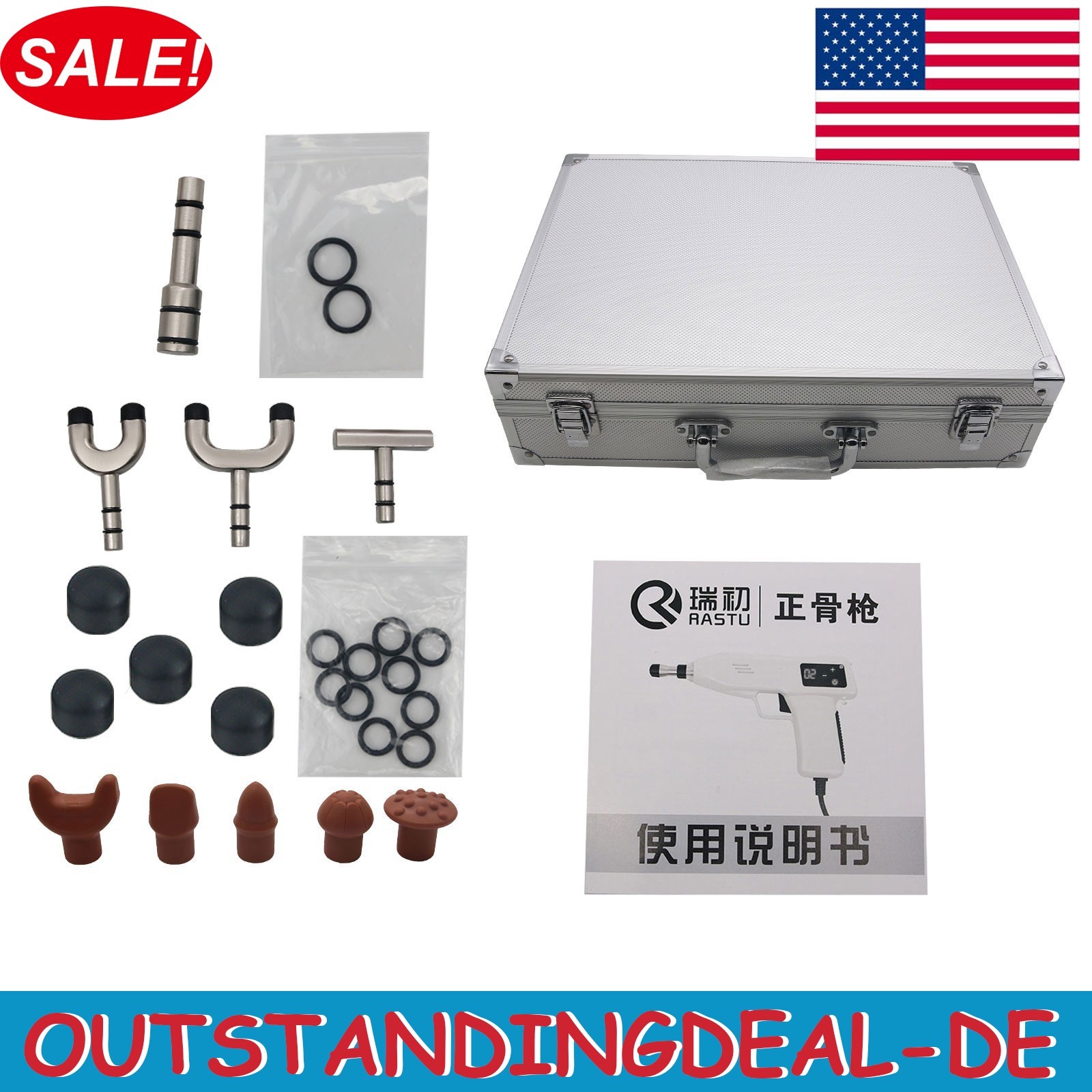 RSZ002 Chiropractic Adjusting Tool Therapy Spine Activator Correction Massager&