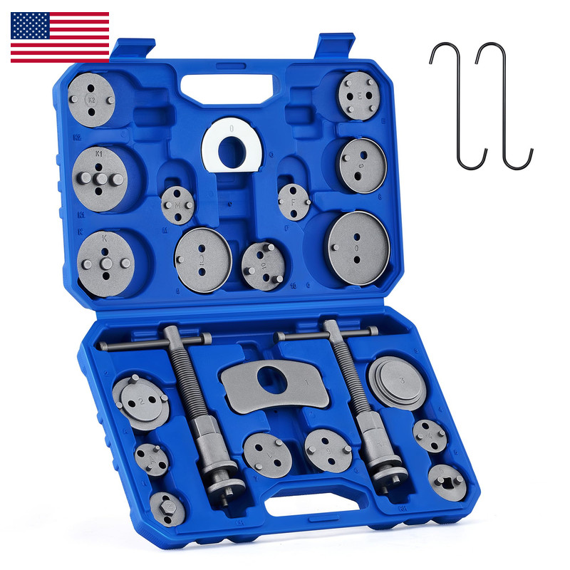 Orion Motor Tech 24Pc Brake Caliper Compression Tool Set Heavy Duty Brake