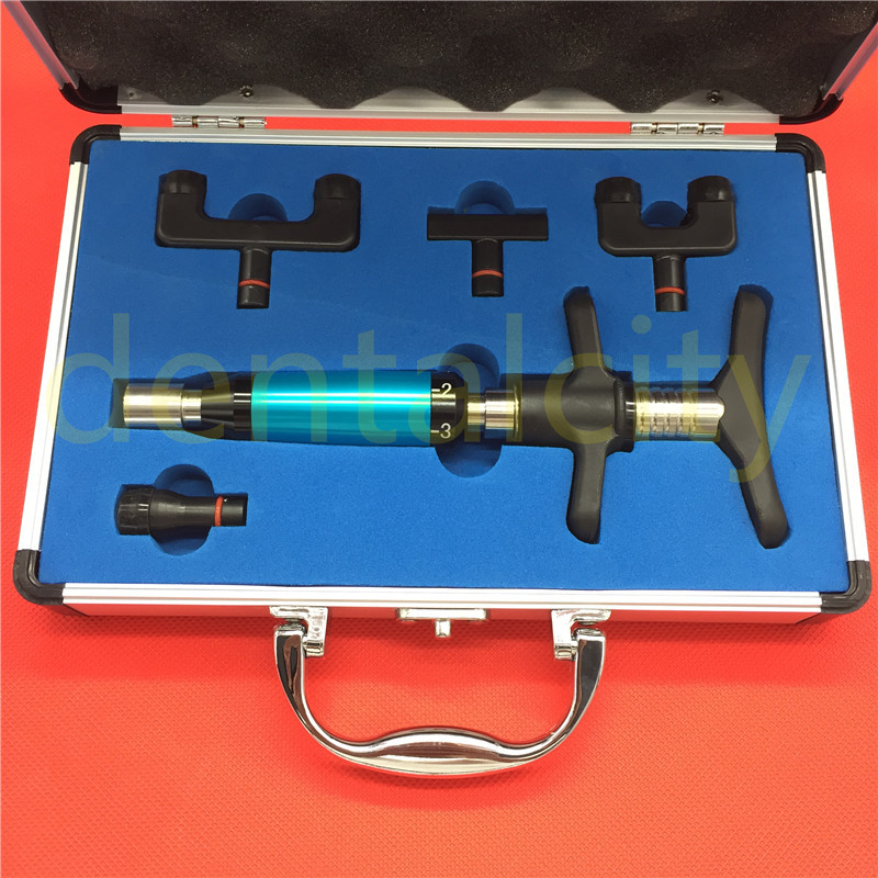 Chiropractic Adjusting Tool Spine Activator Adjusting Gun 6 Levels 4 Heads