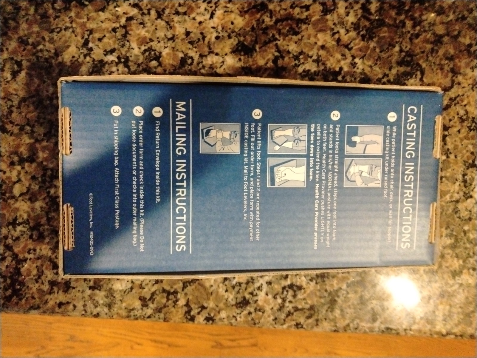 Lot of 6 new unused Foot LEVELERS orthotics casting kit w/order form, envelope