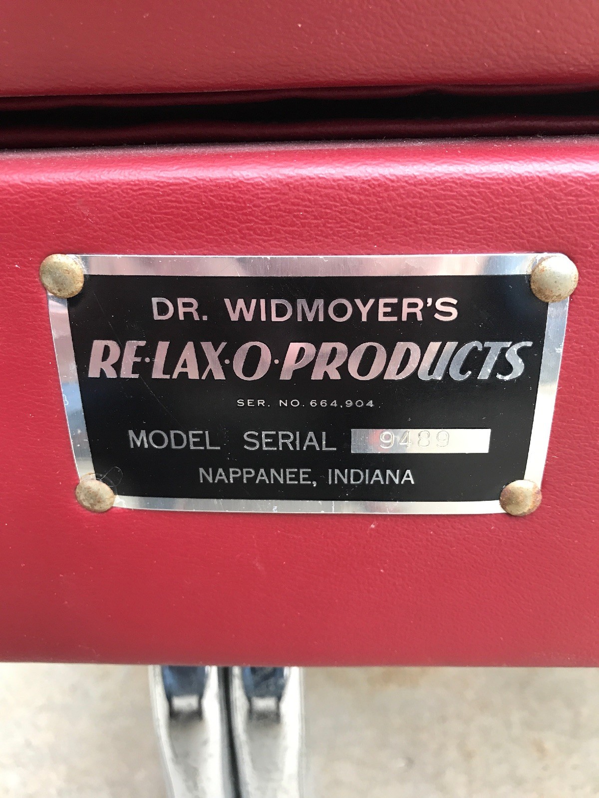 Dr. Widmoyer’s Re-Lax-O Products CHIROPRACTIC ADJUSTMENT BENCH *Local Pickup*