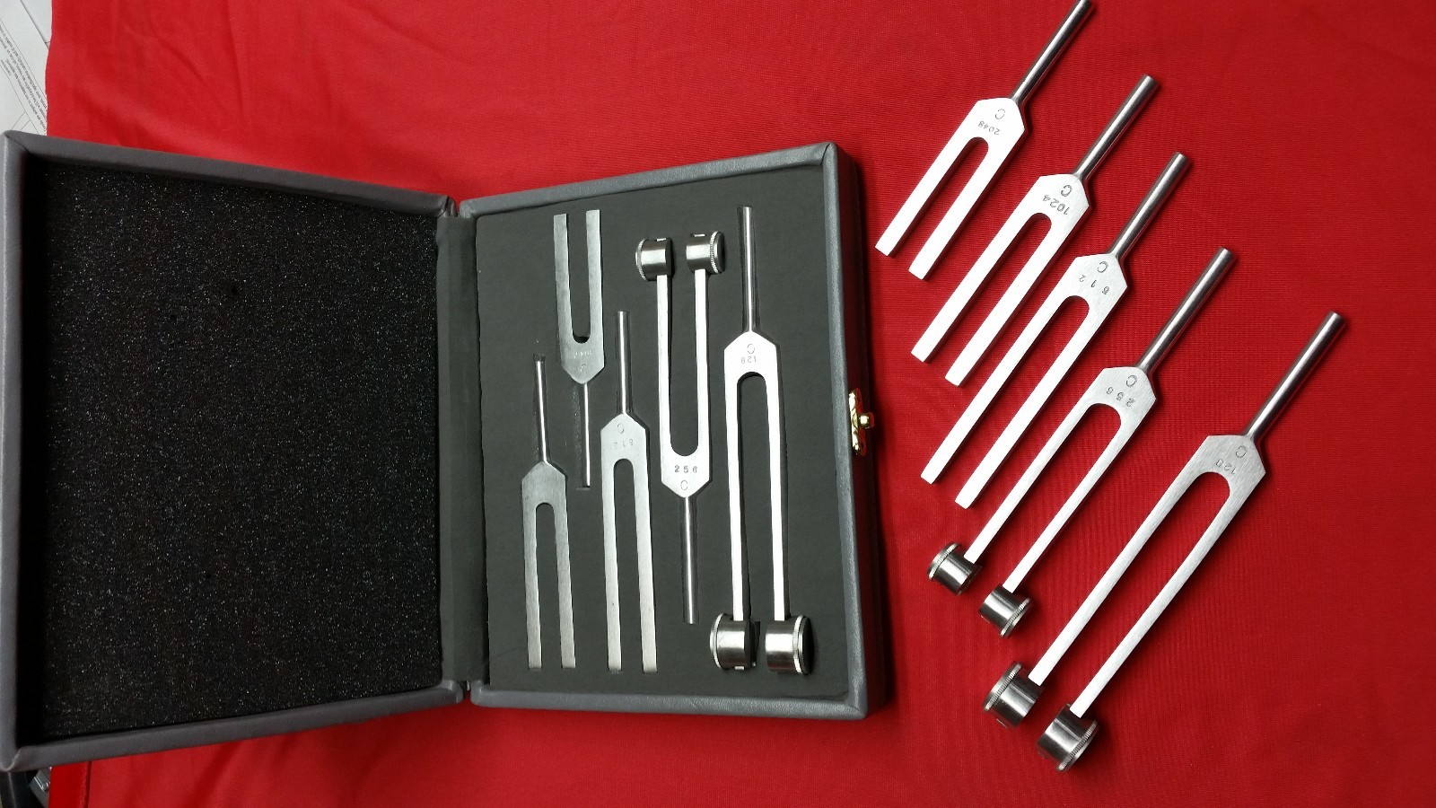 5 Tuning Forks Set Medical Surgical Chiropractic Physical Diagnostic instruments
