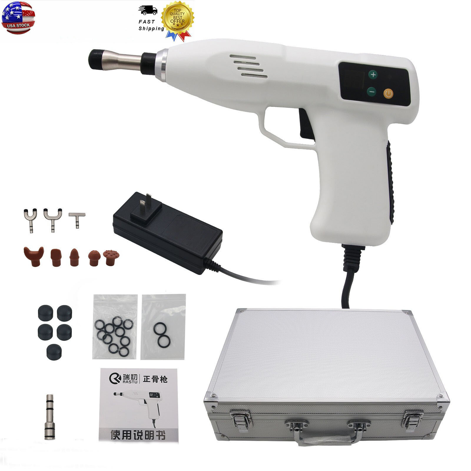 Chiropractic Adjusting Tool Gun Therapy Spine Activator Correction Massager paUS