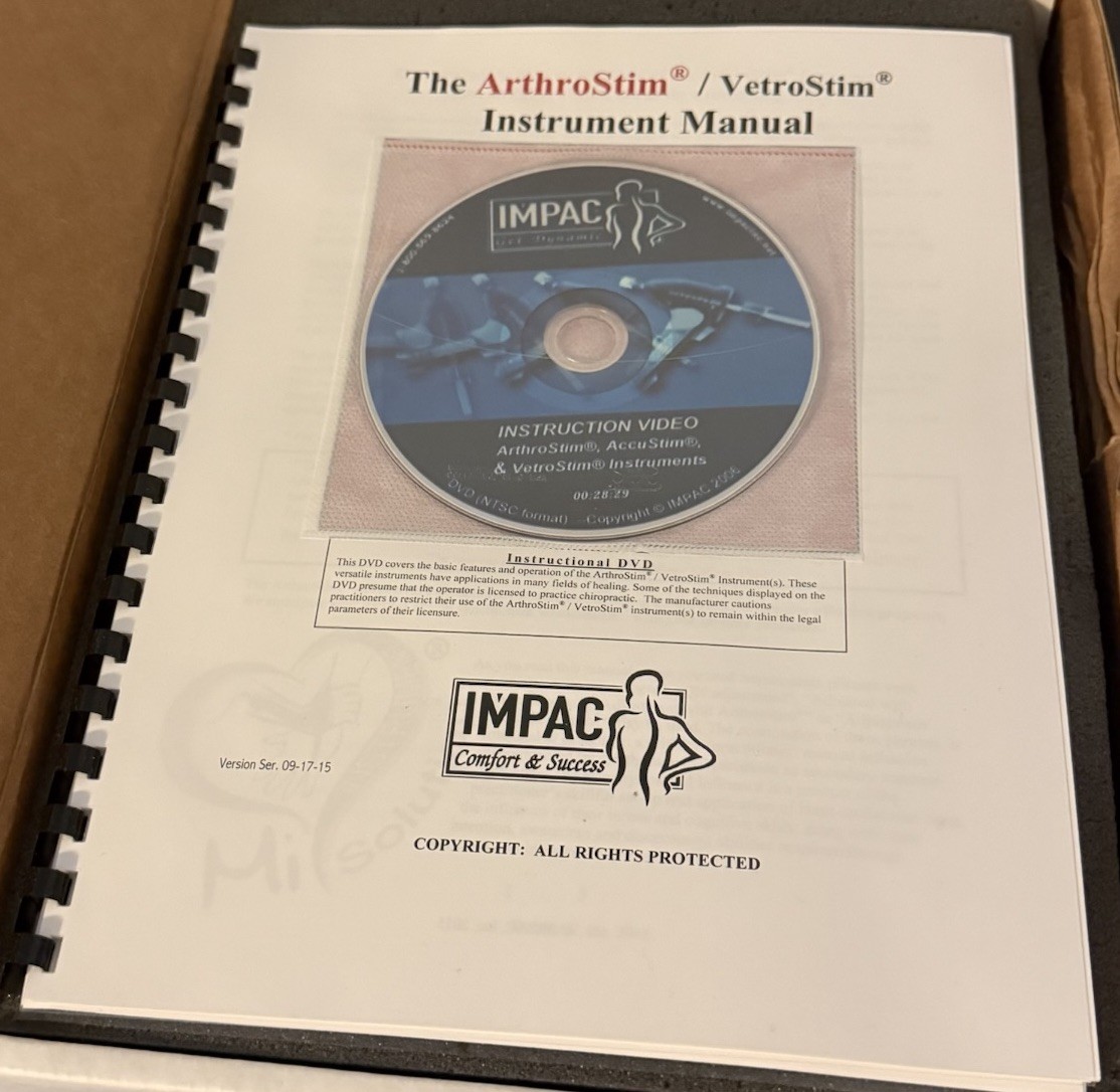 ArthroStim Chiropractic Instrument IMPAC Inc with Manual NEW LOOK!