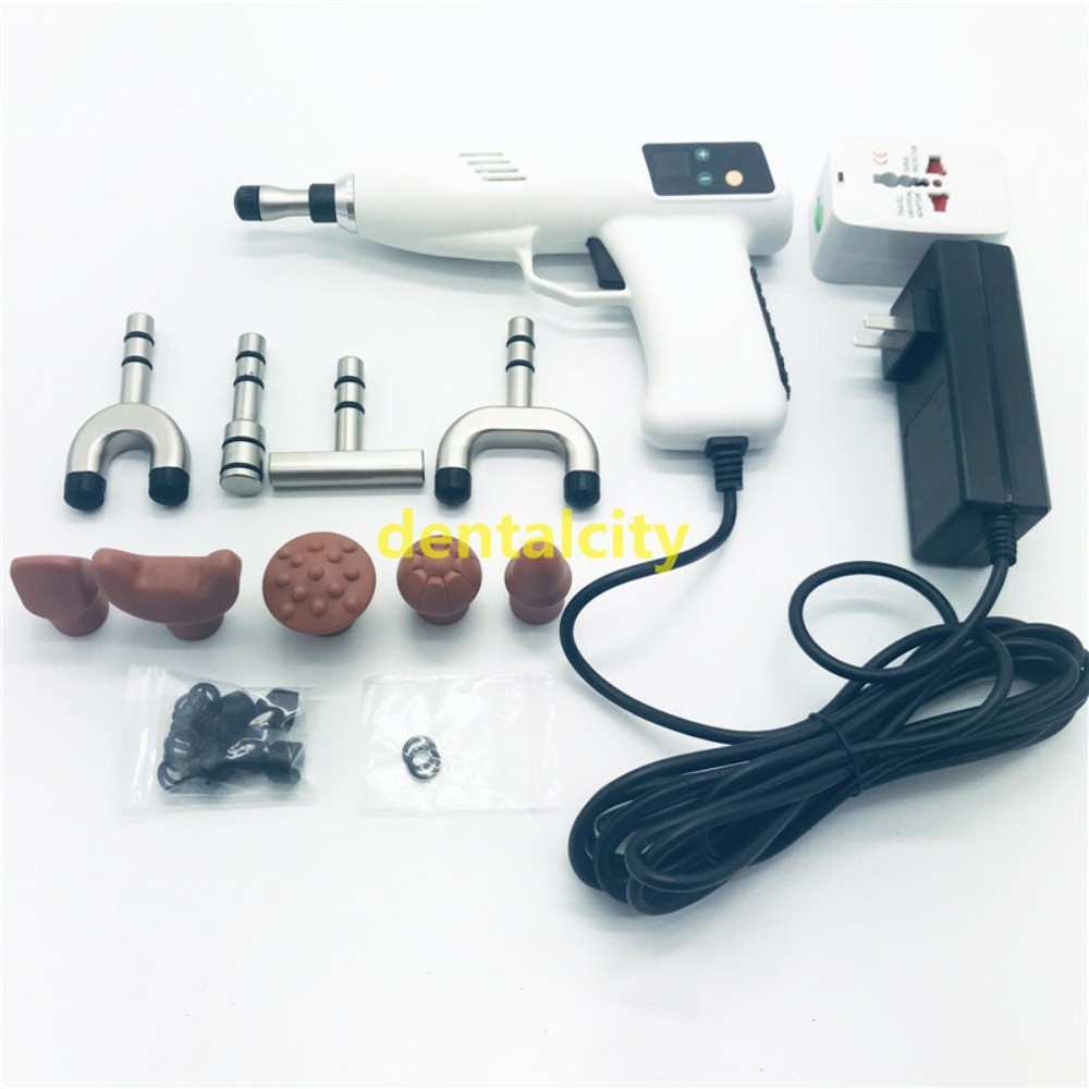 Chiropractic Adjustable Spine Correction Gun 4/6 Level 10Head Activator Massager
