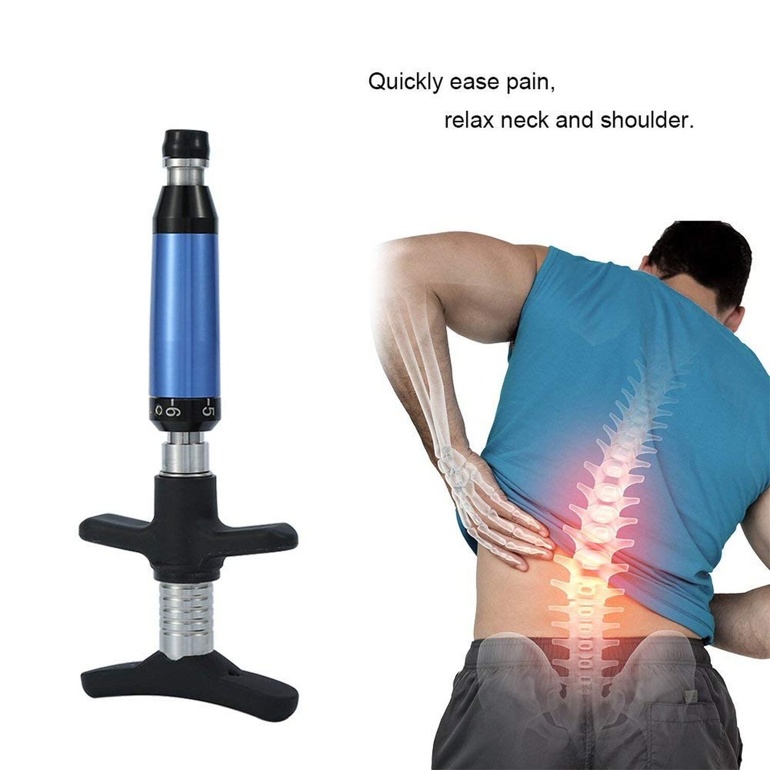 Chiropractic Adjusting Tool, 6 Levels Manual Spine Chiropractic Adjustment Co…