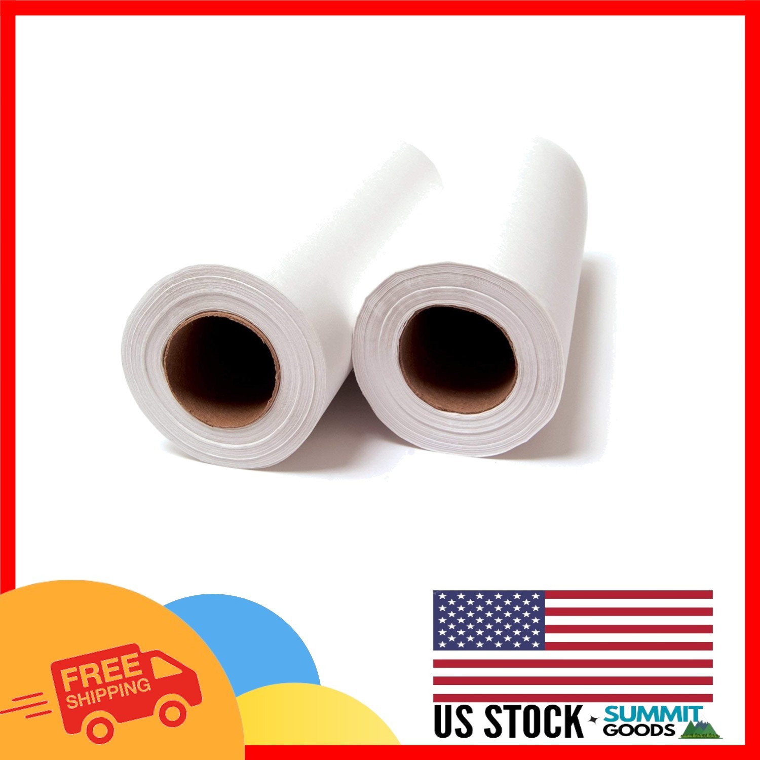 Crepe Paper Rolls for Chiropractic Headrests – 12” x 125’ – Pack of 12