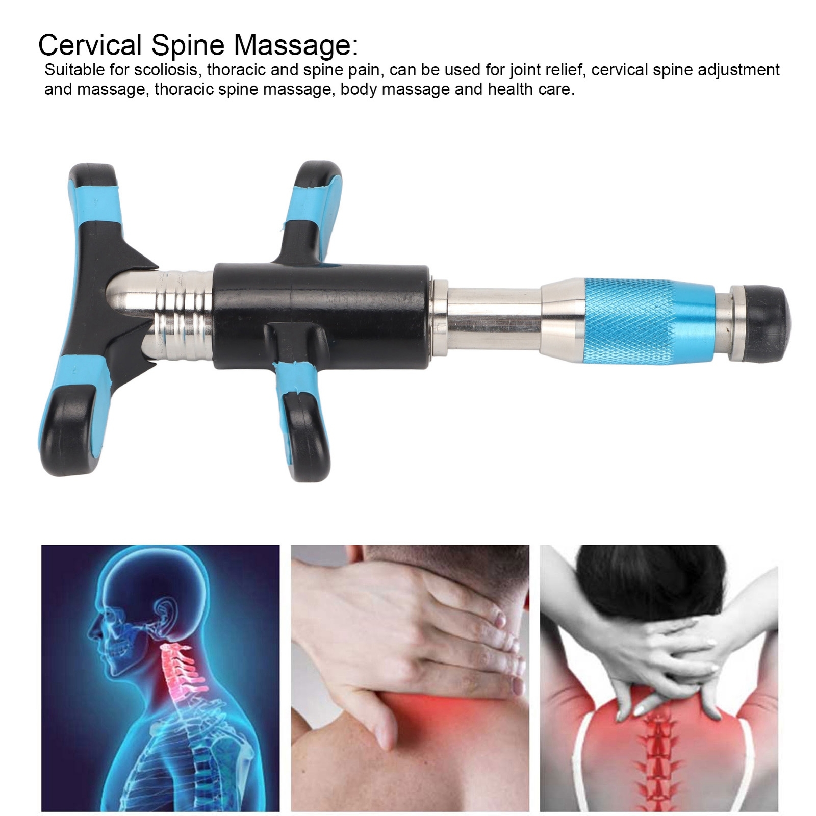 Manual Chiropractic Tool 10 Gears Strength Joint Pain Relief Spine Adjusting