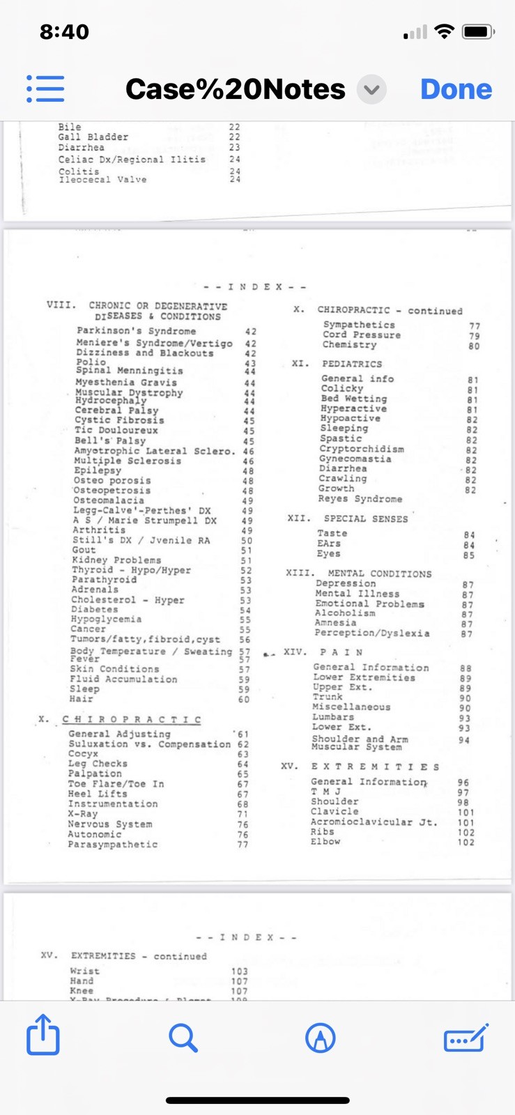 Gonstead Case Notes