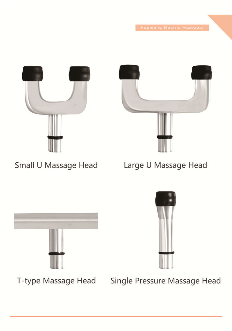 Chiropractic Adjustable Spine Correction Gun 4/6 Level 4 Head Activator Massager