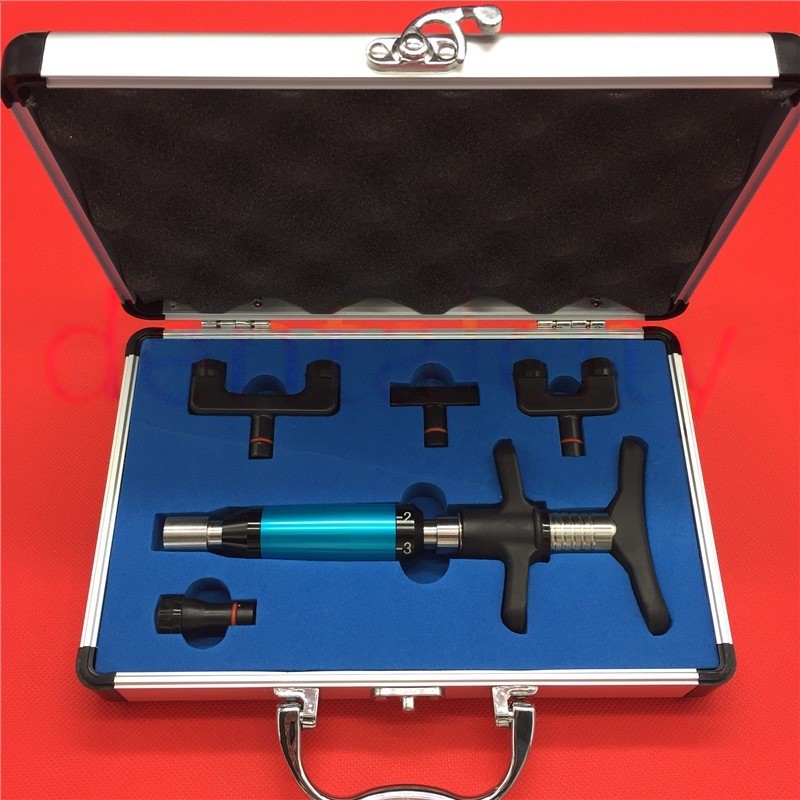 Chiropractic Adjusting Tool Spine Activator Adjusting Gun 6 Levels 4 Heads New
