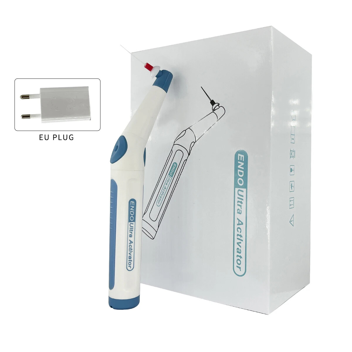 Dental Wireless Ultrasonic Activator Endo Ultra Washing Tooth with 60 Tips