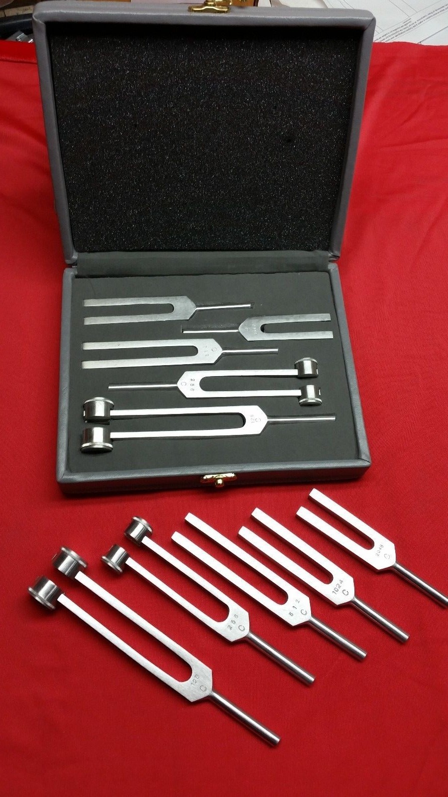 5 Tuning Forks Set Medical Surgical Chiropractic Physical Diagnostic instruments