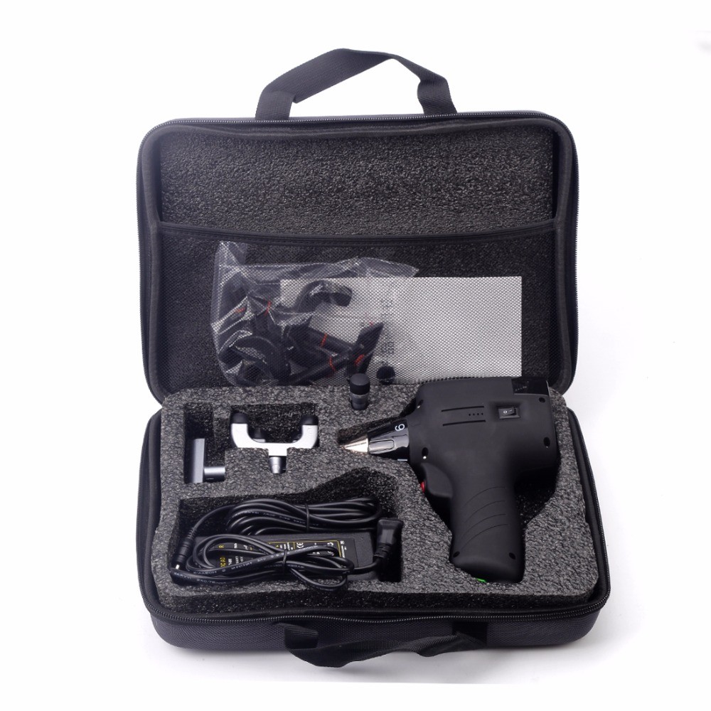 Chiropractic Adjusting Tool Electric Correction Gun Massager Spine 6Levels 3Head