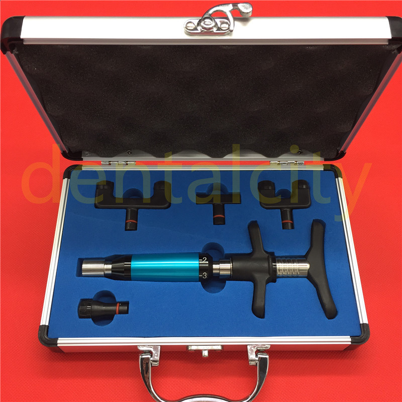 Chiropractic Adjusting Tool Spine Activator Adjusting Gun 6 Levels 4 Heads