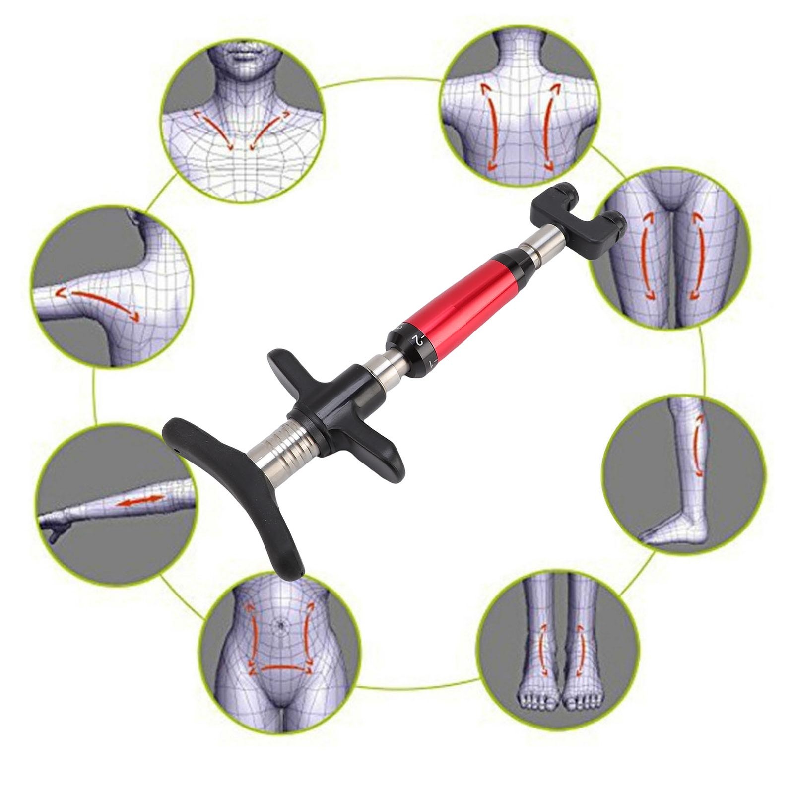 Manual Chiropractic Adjusting Tool 6 Strength Adjustable Manual Spinal Adjus NEW