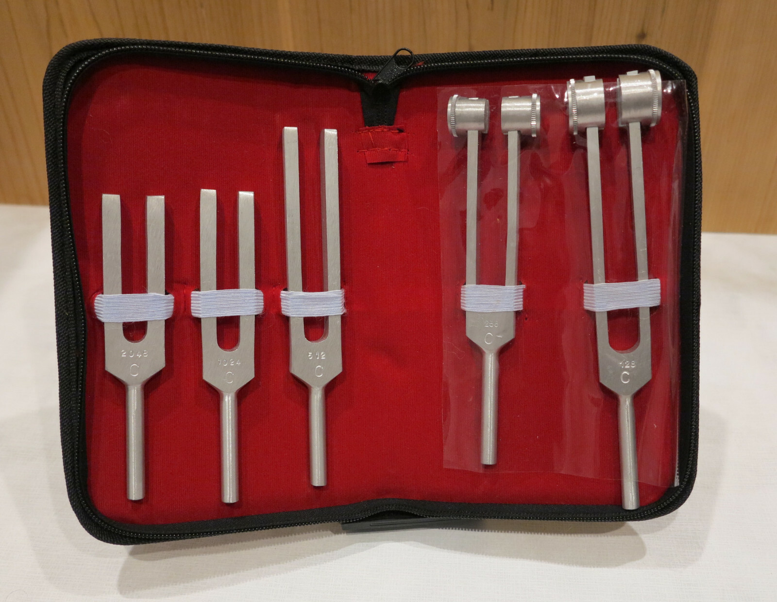 New Chiropractic Neurological Turning Fork 5 pc Set C128 C256 C512 C1024 C2048