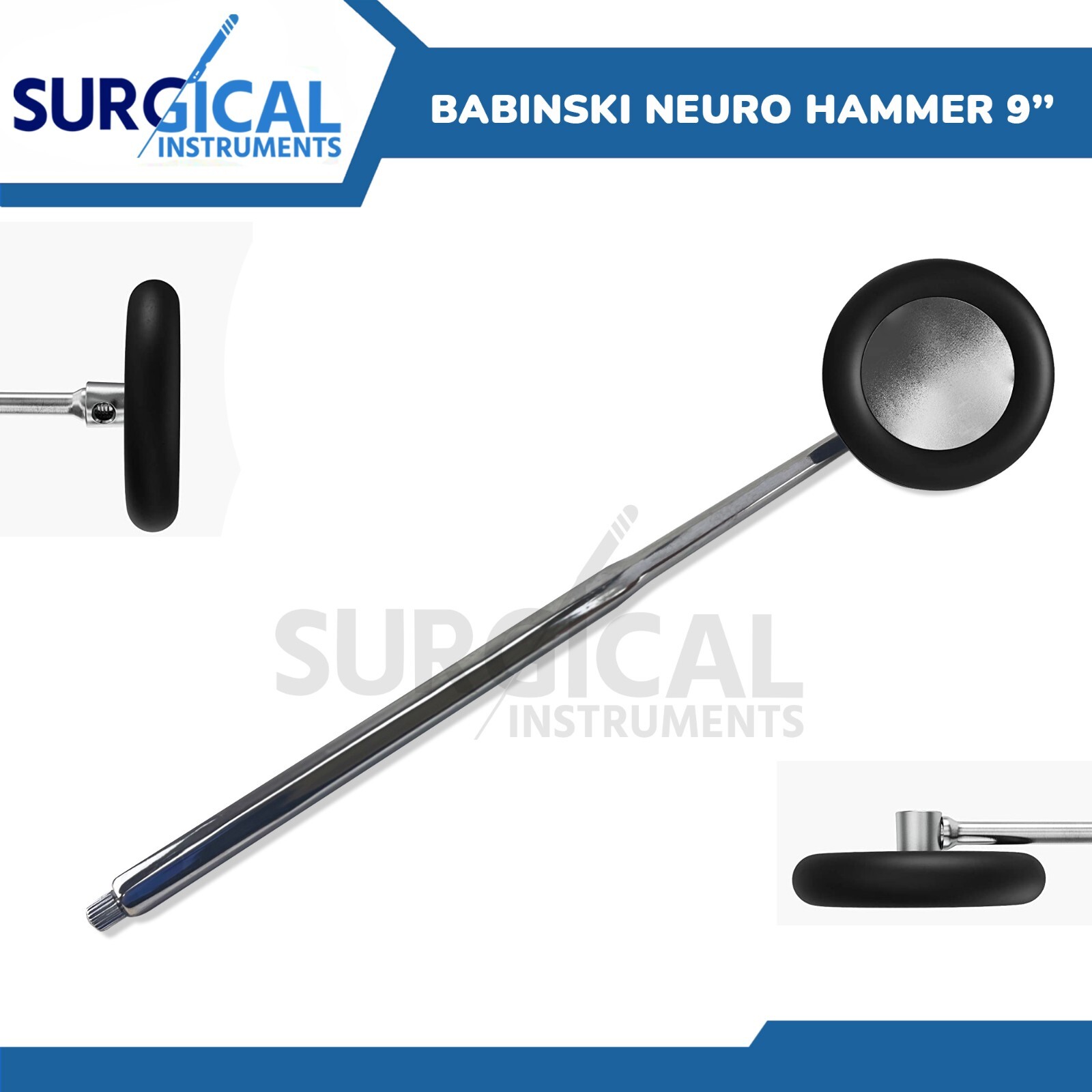 TELESCOPIC Neurological Hammers 9″ (22.9cm) Chiropractic Physical Therapy German