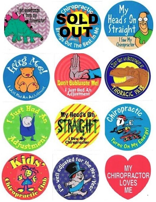 Chiropractic Kids’ Stickers ~ Lots Of 50 ~ Scores To Choose From ~ NO SHIPPING!!