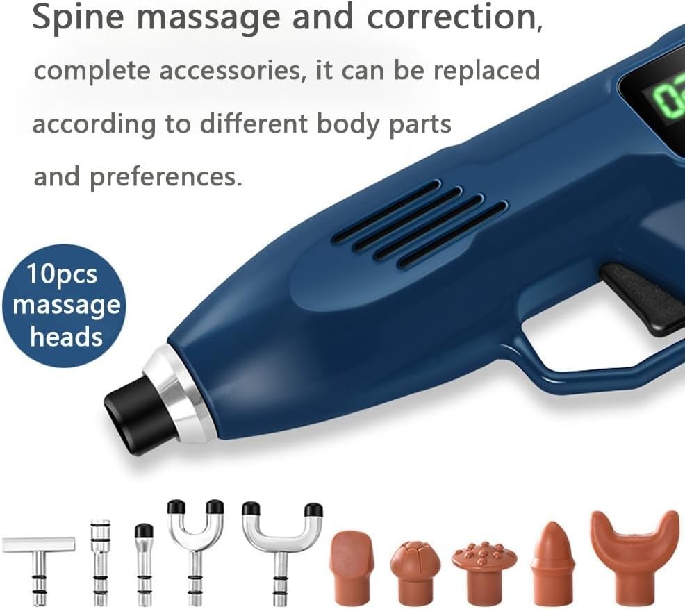 Rebrisbol Electric Chiropractic Massager 1100N, 13 Levels Spine Correct Massage