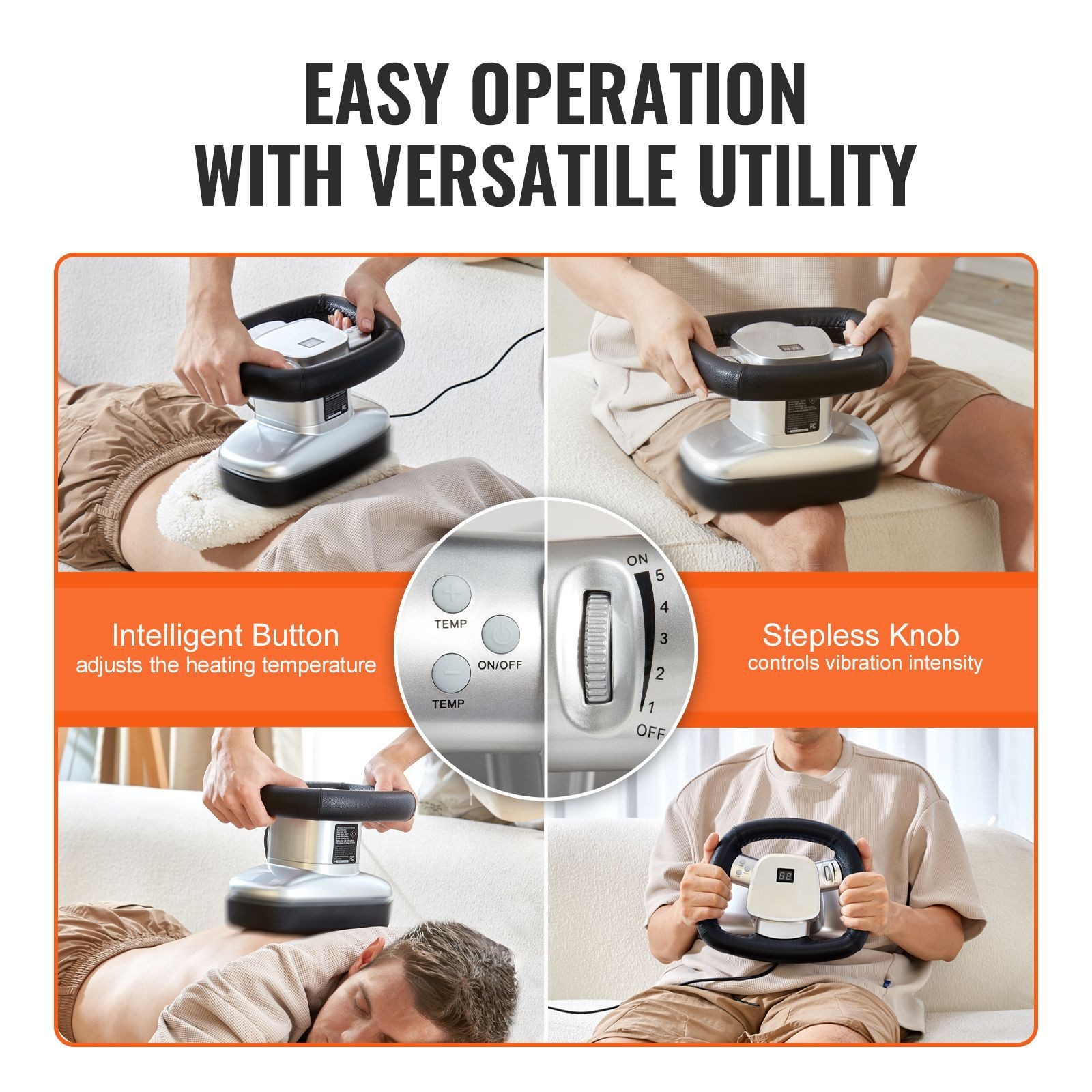 Chiropractic Massager, 400 – 4600rpm Variable Speed Professional Vibrating