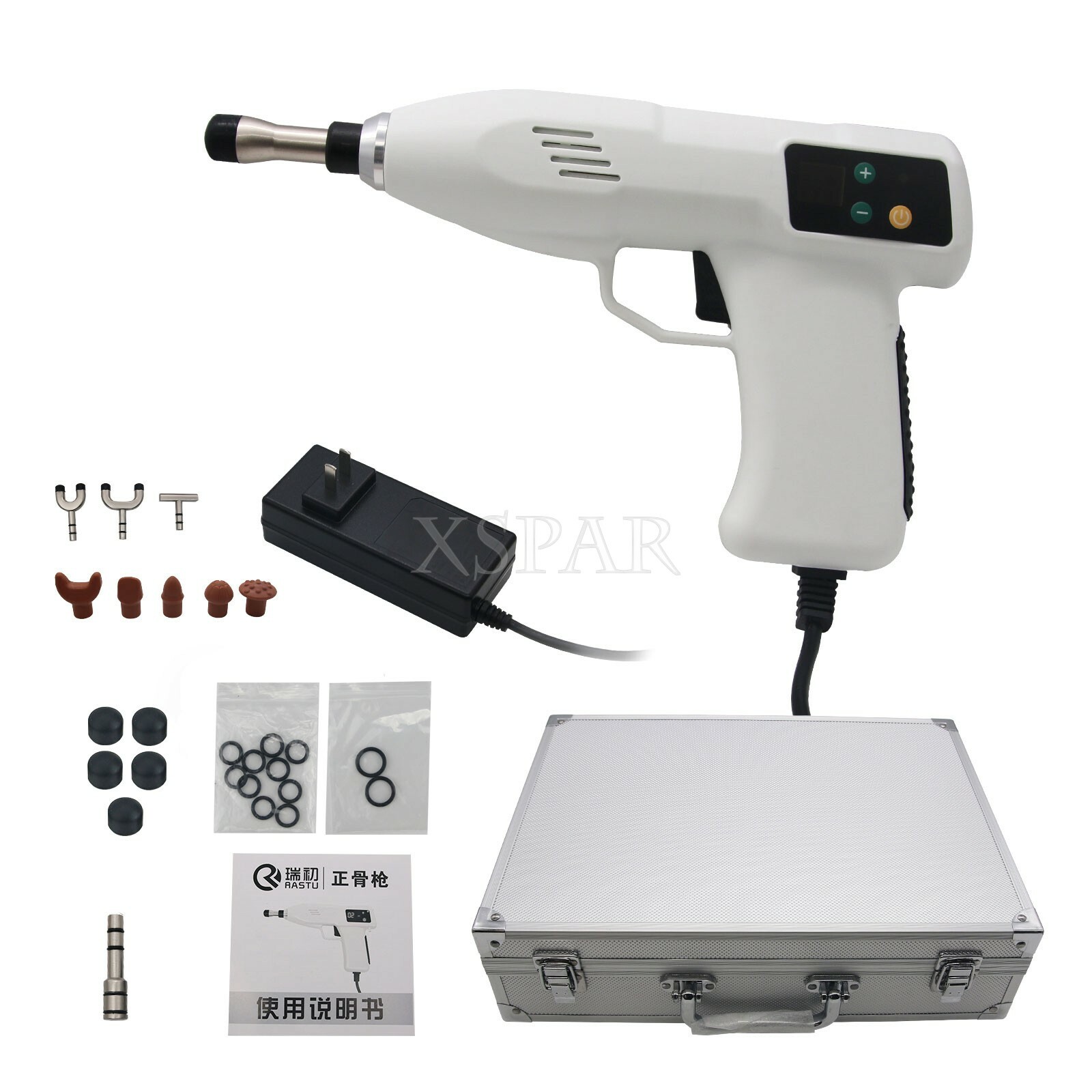 Chiropractic Adjusting Tool Gun Therapy Activator Correction Massager AMCT White