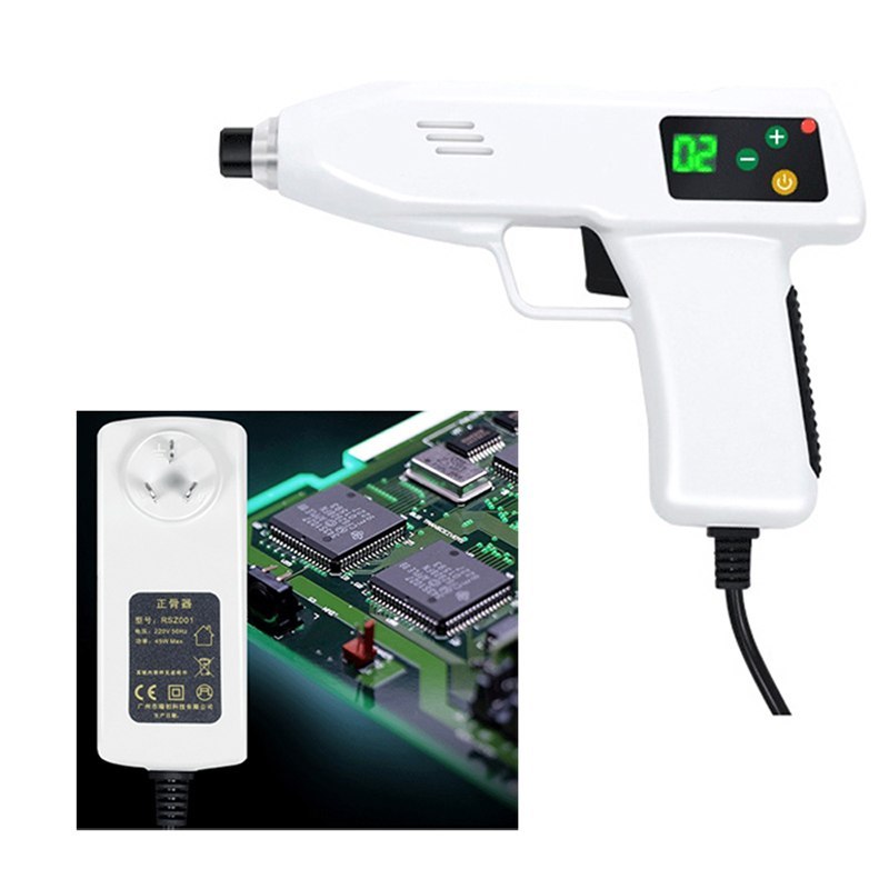 Best Adjustable Chiropractic Instrument 4Level 10Heads Electric Correction Gun